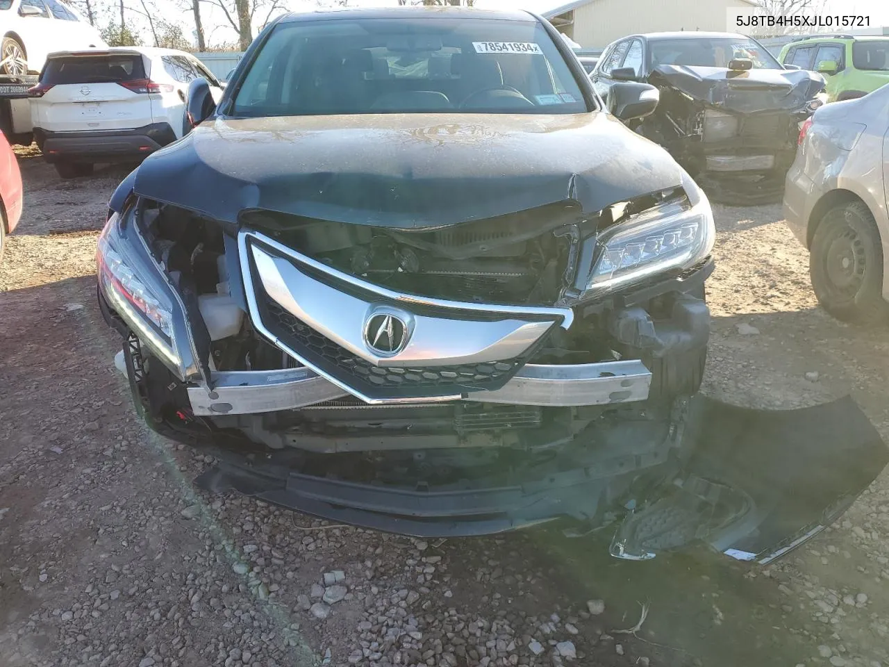 2018 Acura Rdx Technology VIN: 5J8TB4H5XJL015721 Lot: 78541934