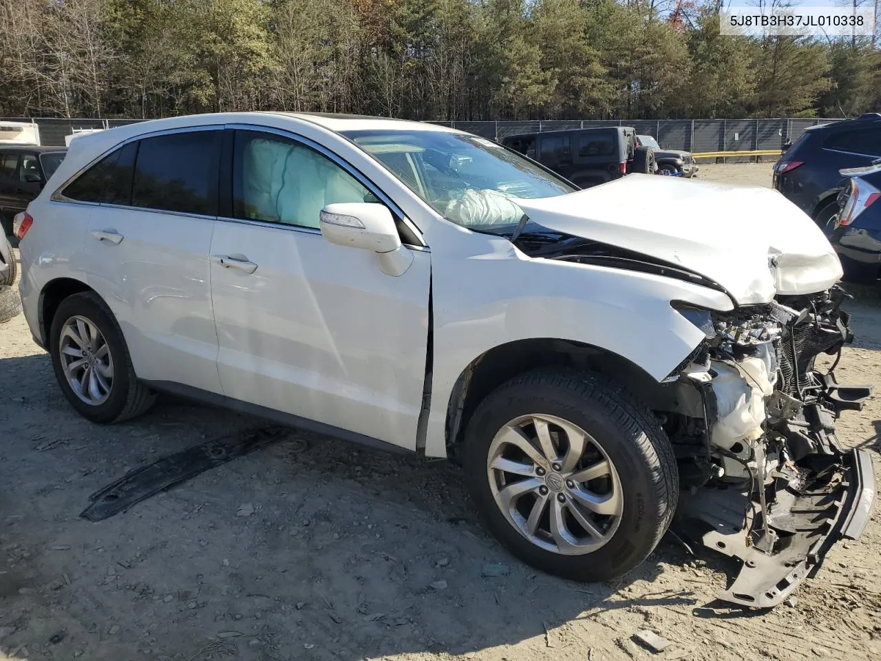 2018 Acura Rdx VIN: 5J8TB3H37JL010338 Lot: 80624954