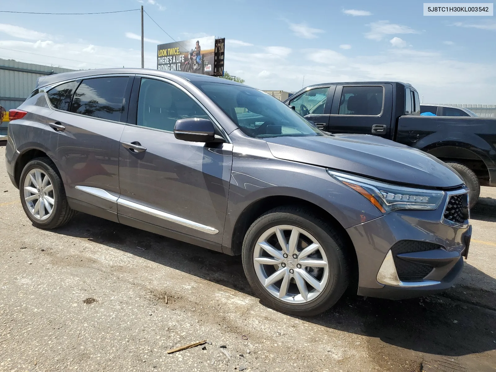 2019 Acura Rdx VIN: 5J8TC1H30KL003542 Lot: 61822504