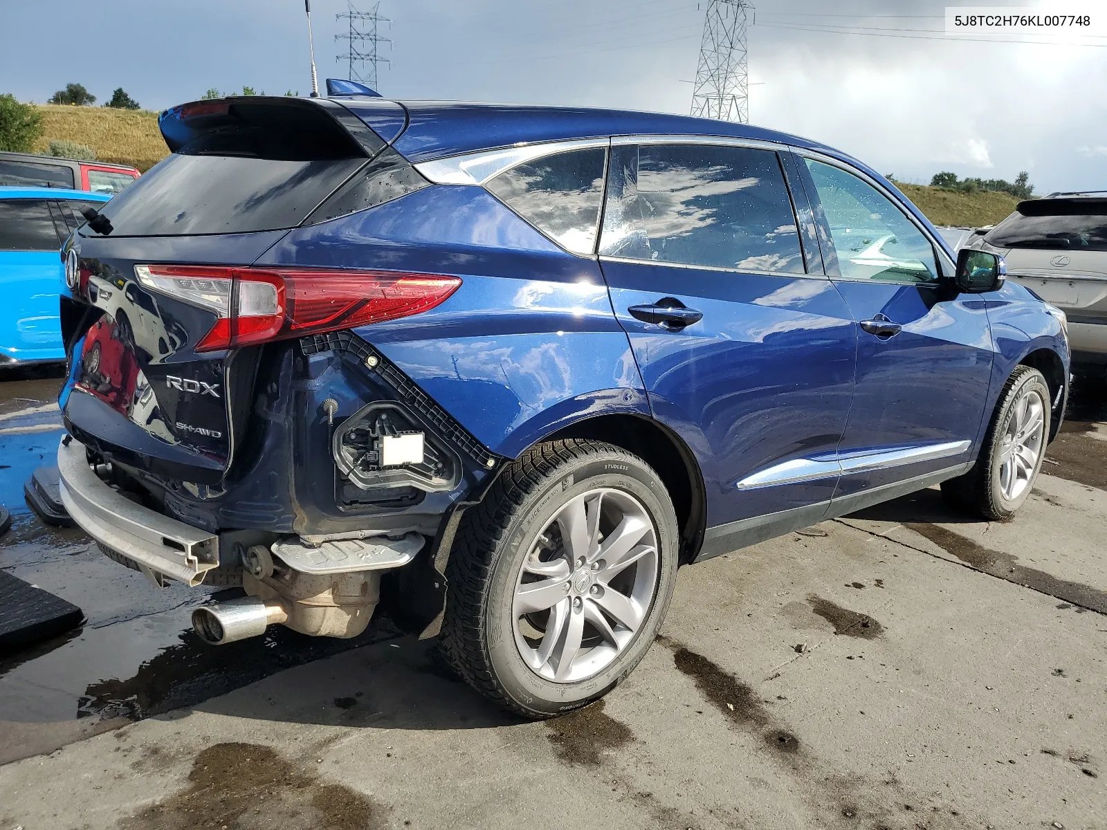 5J8TC2H76KL007748 2019 Acura Rdx Advance