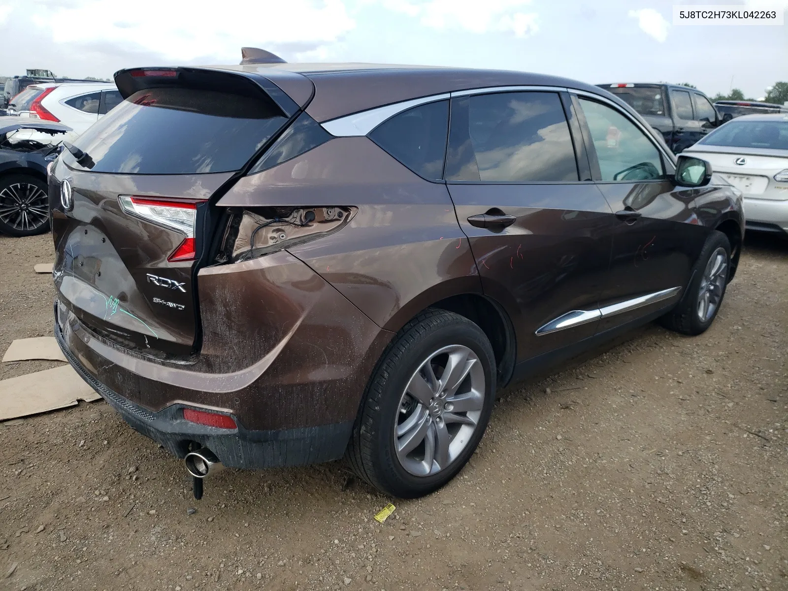 2019 Acura Rdx Advance VIN: 5J8TC2H73KL042263 Lot: 65824344