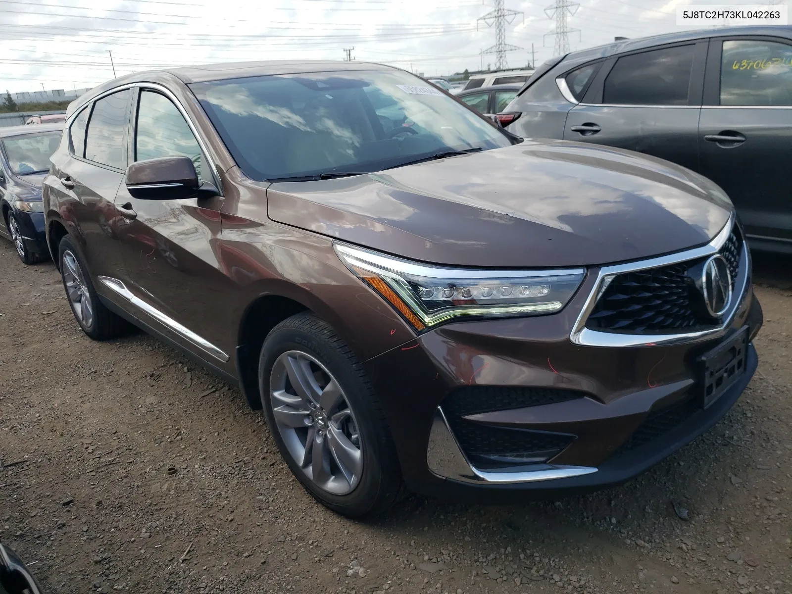 2019 Acura Rdx Advance VIN: 5J8TC2H73KL042263 Lot: 65824344