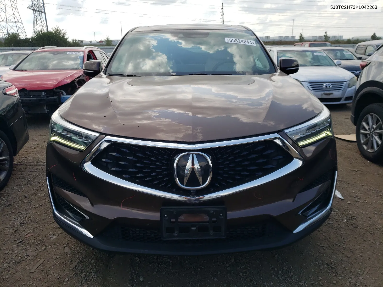 2019 Acura Rdx Advance VIN: 5J8TC2H73KL042263 Lot: 65824344