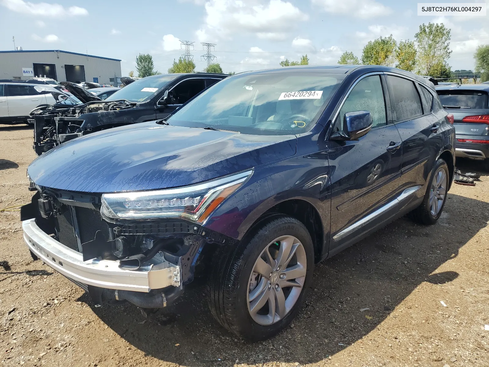 5J8TC2H76KL004297 2019 Acura Rdx Advance