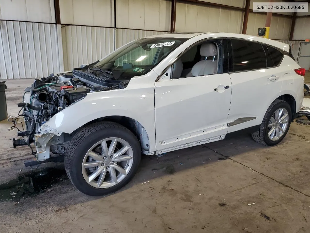 2019 Acura Rdx VIN: 5J8TC2H30KL020685 Lot: 69024364