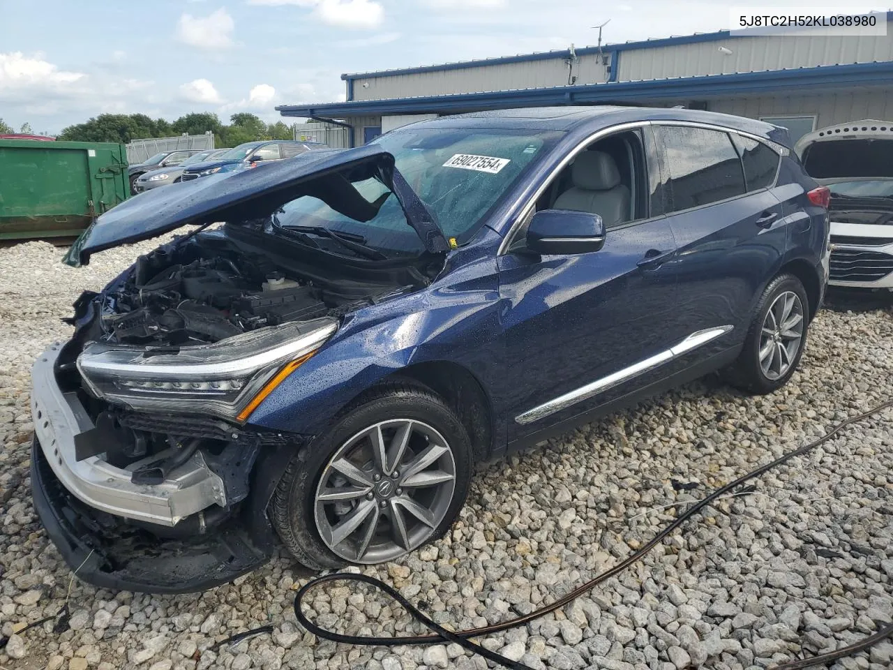 2019 Acura Rdx Technology VIN: 5J8TC2H52KL038980 Lot: 69027554