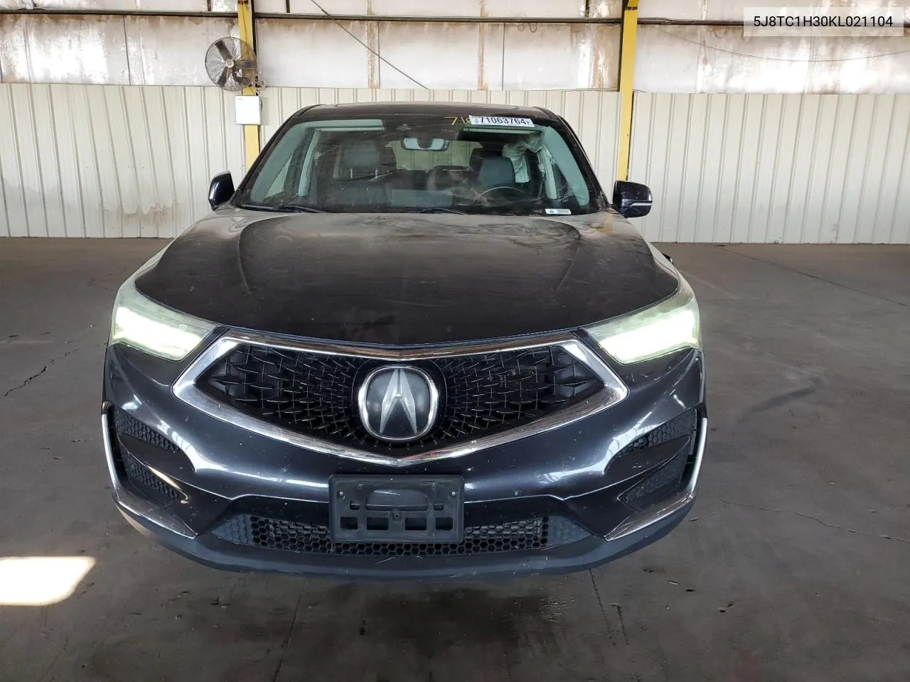 2019 Acura Rdx VIN: 5J8TC1H30KL021104 Lot: 71063764