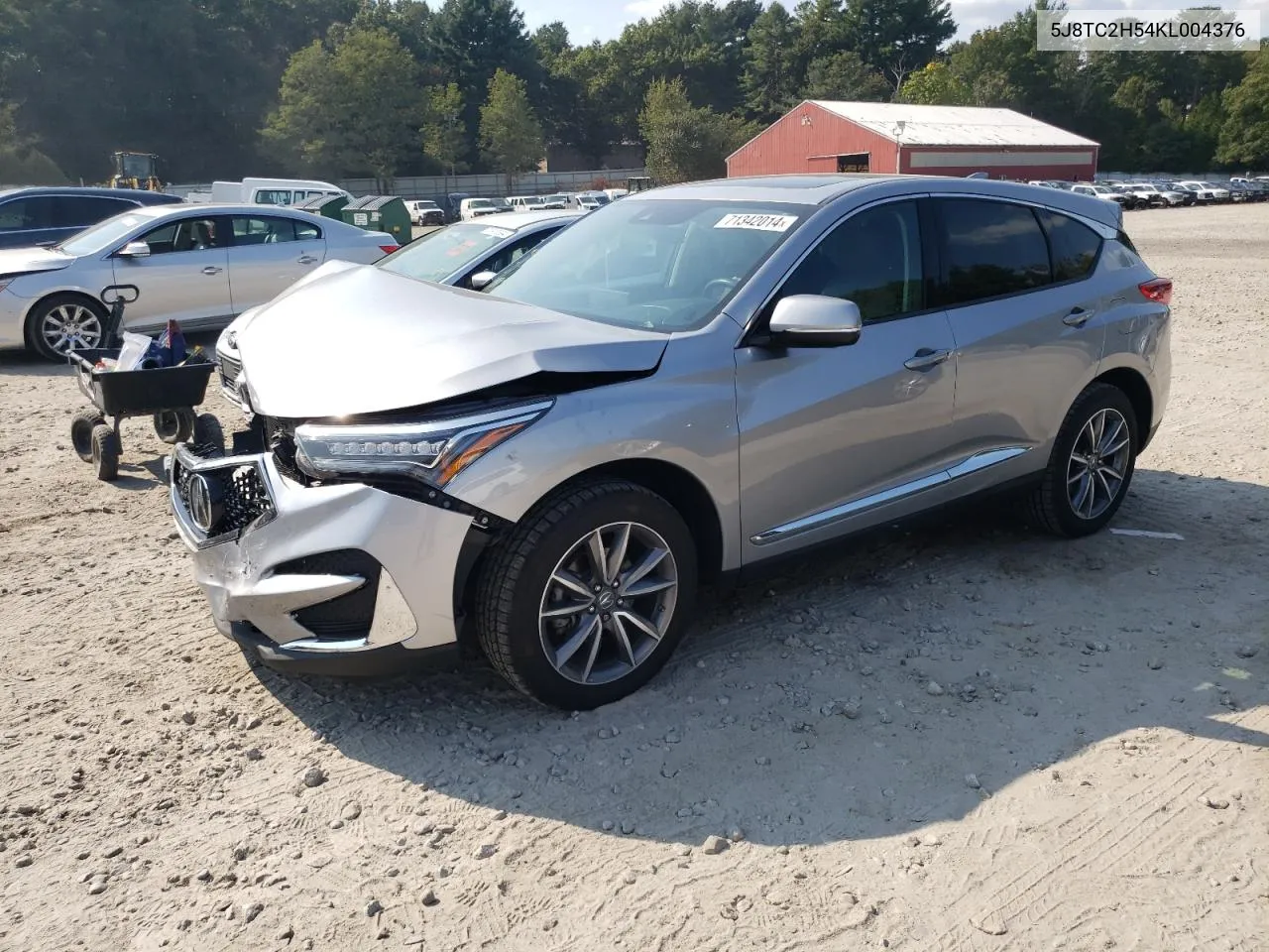 2019 Acura Rdx Technology VIN: 5J8TC2H54KL004376 Lot: 71342014