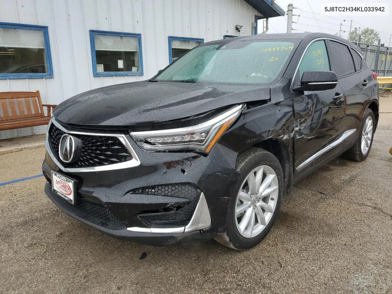 2019 Acura Rdx VIN: 5J8TC2H34KL033942 Lot: 71557764