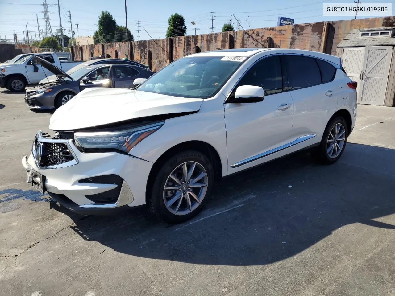 2019 Acura Rdx Technology VIN: 5J8TC1H53KL019705 Lot: 71979244