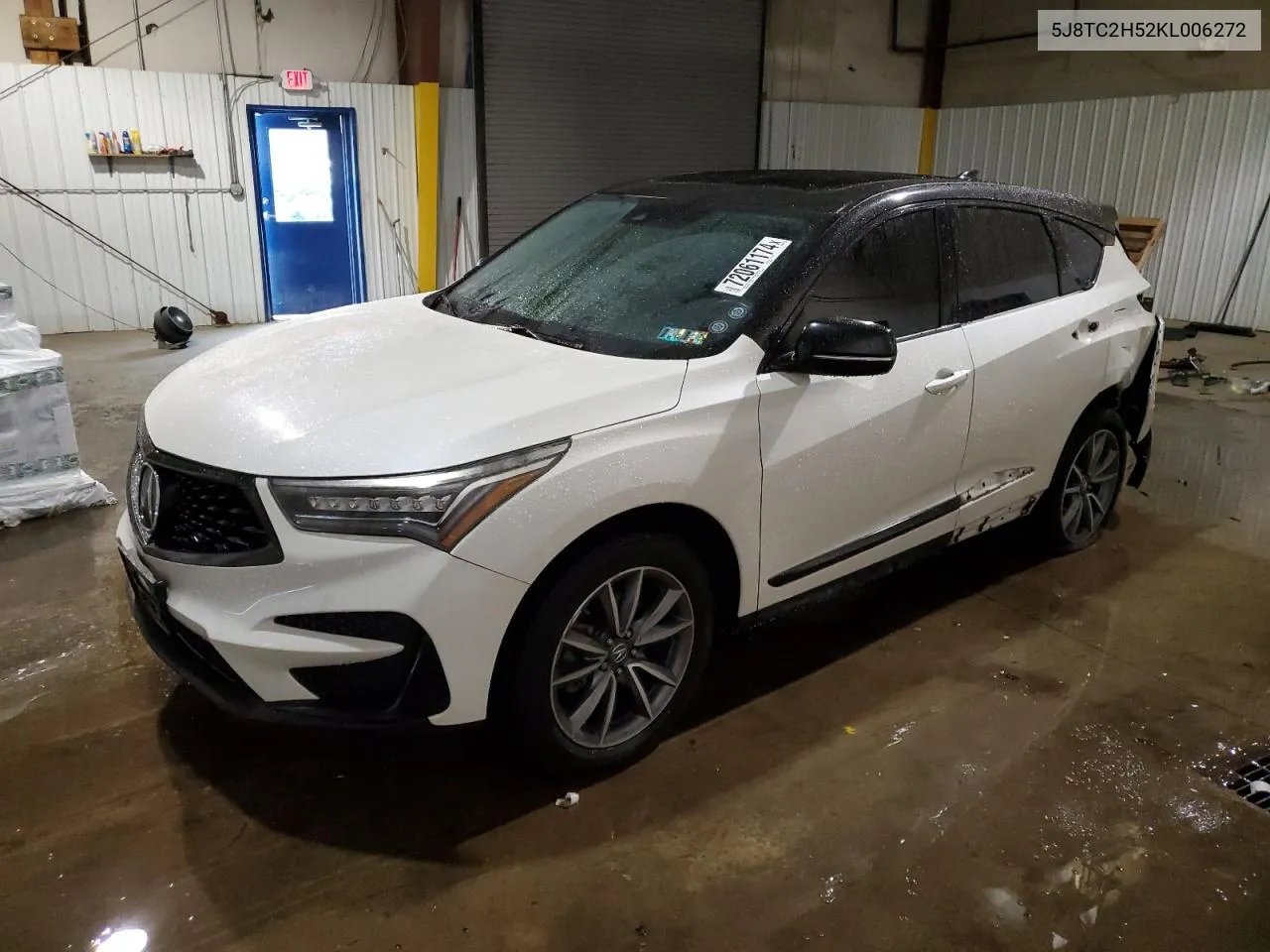 2019 Acura Rdx Technology VIN: 5J8TC2H52KL006272 Lot: 72061174