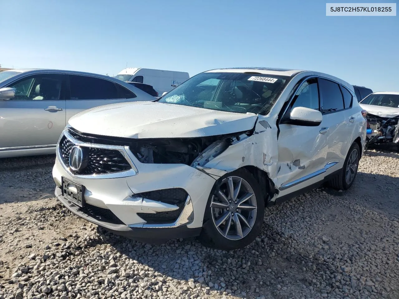 2019 Acura Rdx Technology VIN: 5J8TC2H57KL018255 Lot: 72268444