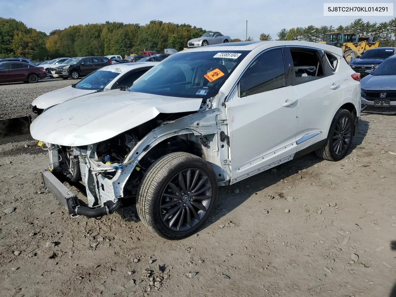 2019 Acura Rdx Advance VIN: 5J8TC2H70KL014291 Lot: 73385104