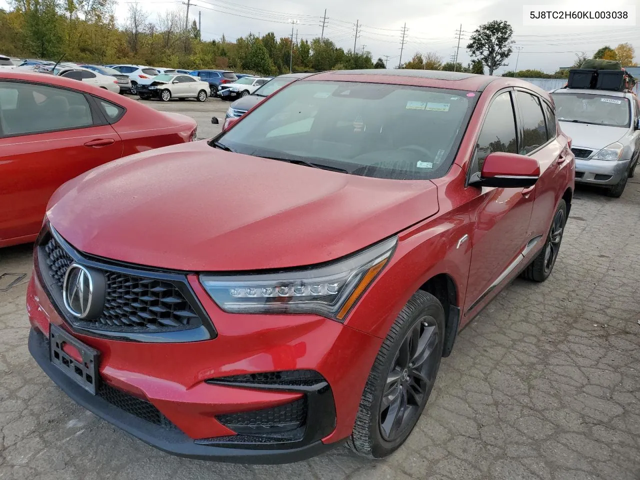 2019 Acura Rdx A-Spec VIN: 5J8TC2H60KL003038 Lot: 73759543