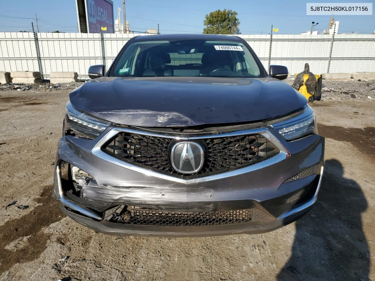 2019 Acura Rdx Technology VIN: 5J8TC2H50KL017156 Lot: 74000744