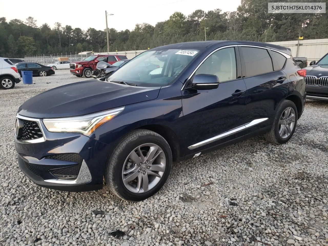 2019 Acura Rdx Advance VIN: 5J8TC1H75KL014376 Lot: 74557454