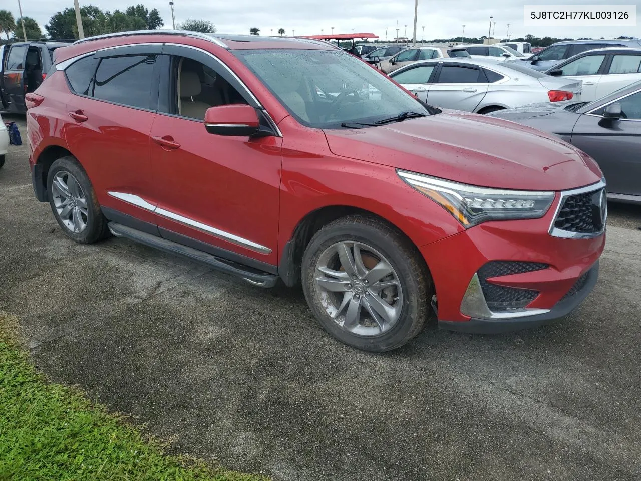 2019 Acura Rdx Advance VIN: 5J8TC2H77KL003126 Lot: 74990444