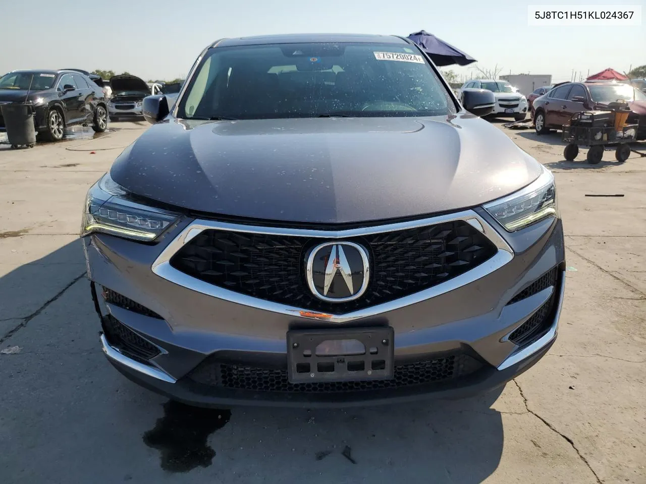 2019 Acura Rdx Technology VIN: 5J8TC1H51KL024367 Lot: 75720024