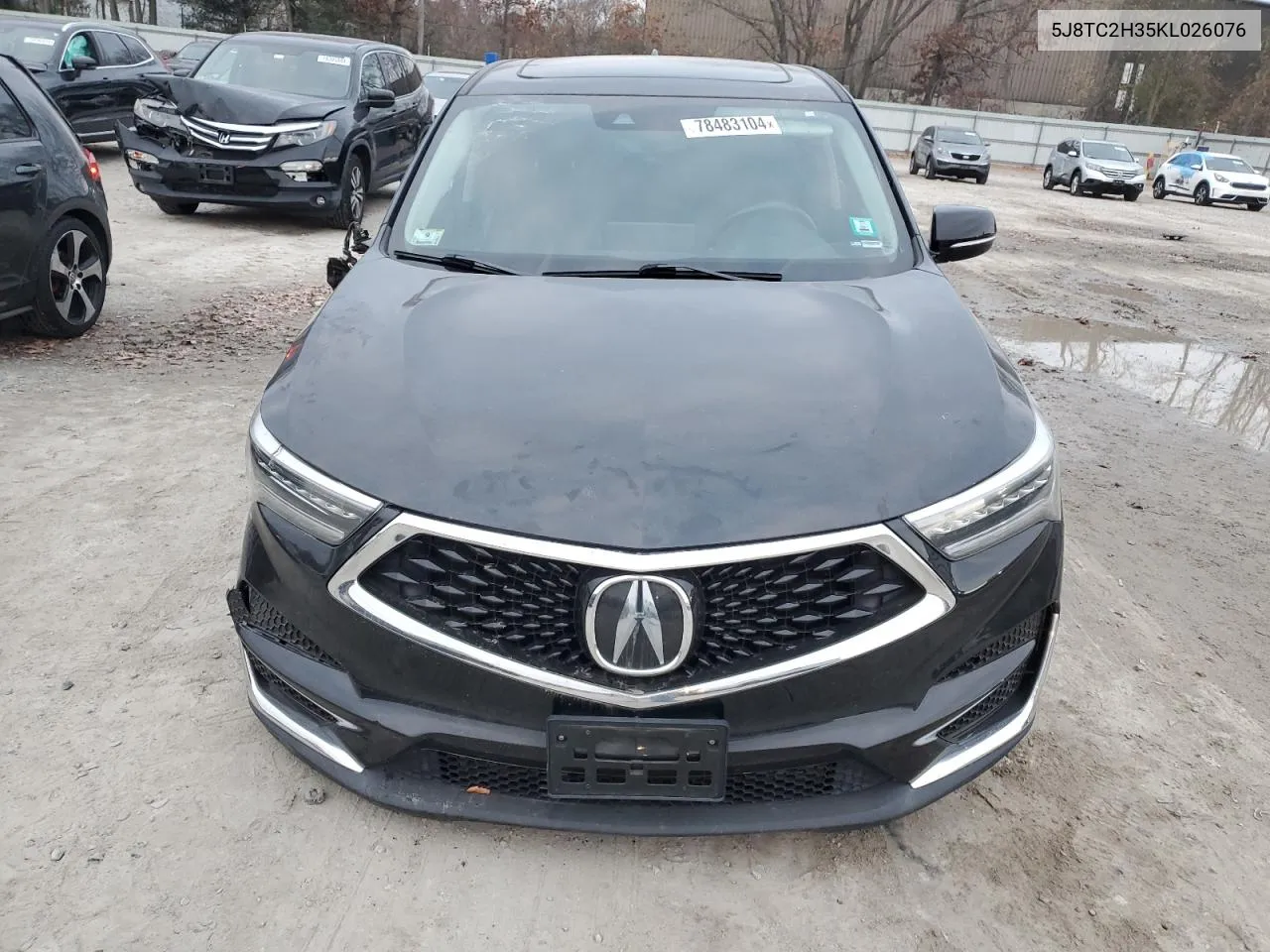 2019 Acura Rdx VIN: 5J8TC2H35KL026076 Lot: 78483104