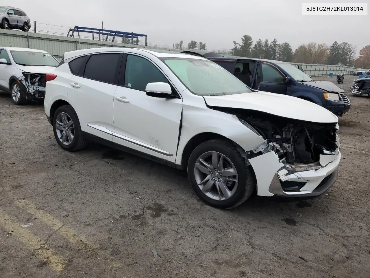 2019 Acura Rdx Advance VIN: 5J8TC2H72KL013014 Lot: 78683804