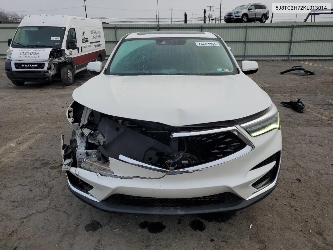 2019 Acura Rdx Advance VIN: 5J8TC2H72KL013014 Lot: 78683804