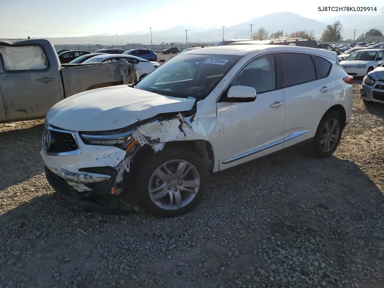 2019 Acura Rdx Advance VIN: 5J8TC2H78KL029914 Lot: 79770194