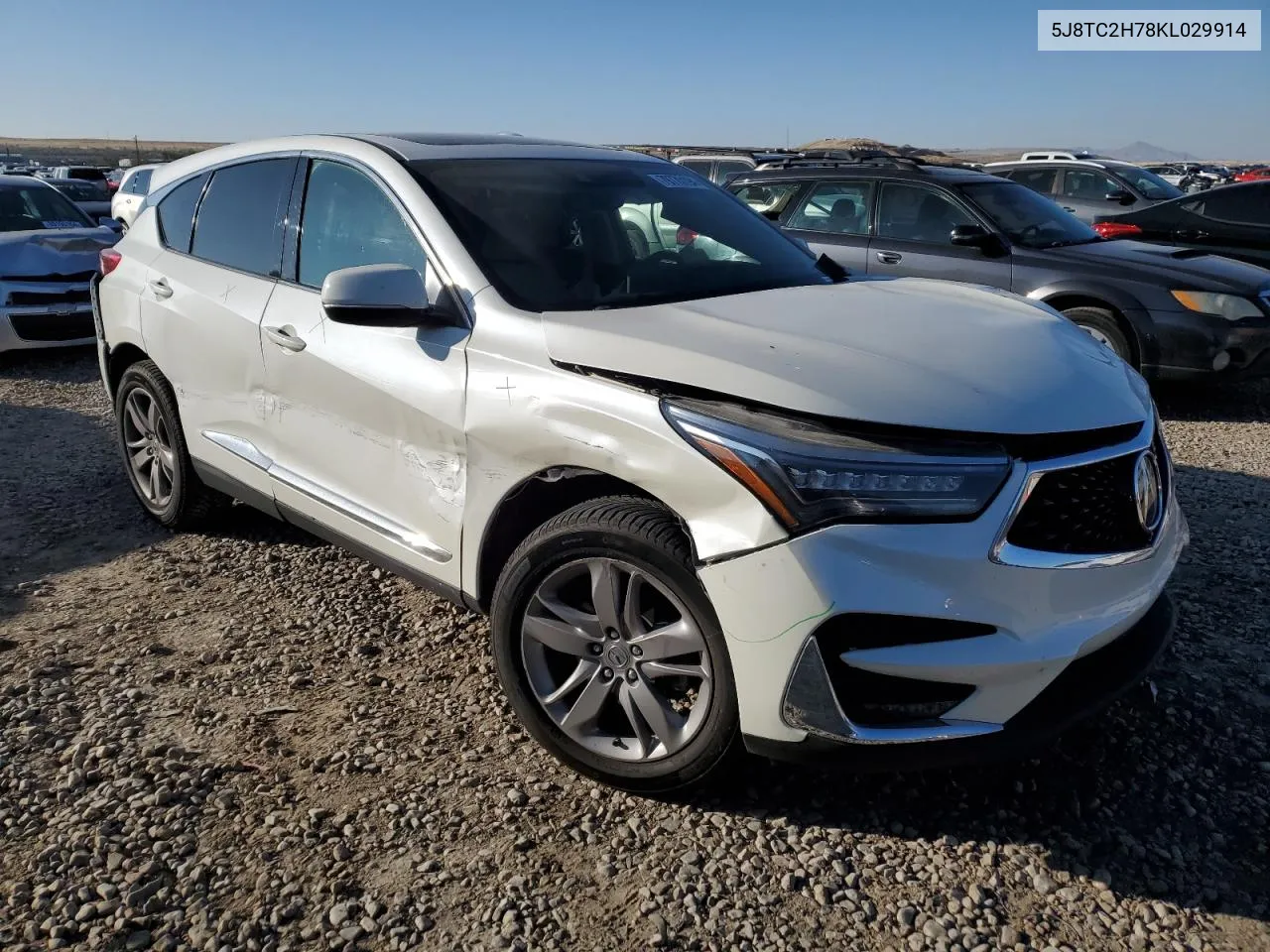 2019 Acura Rdx Advance VIN: 5J8TC2H78KL029914 Lot: 79770194