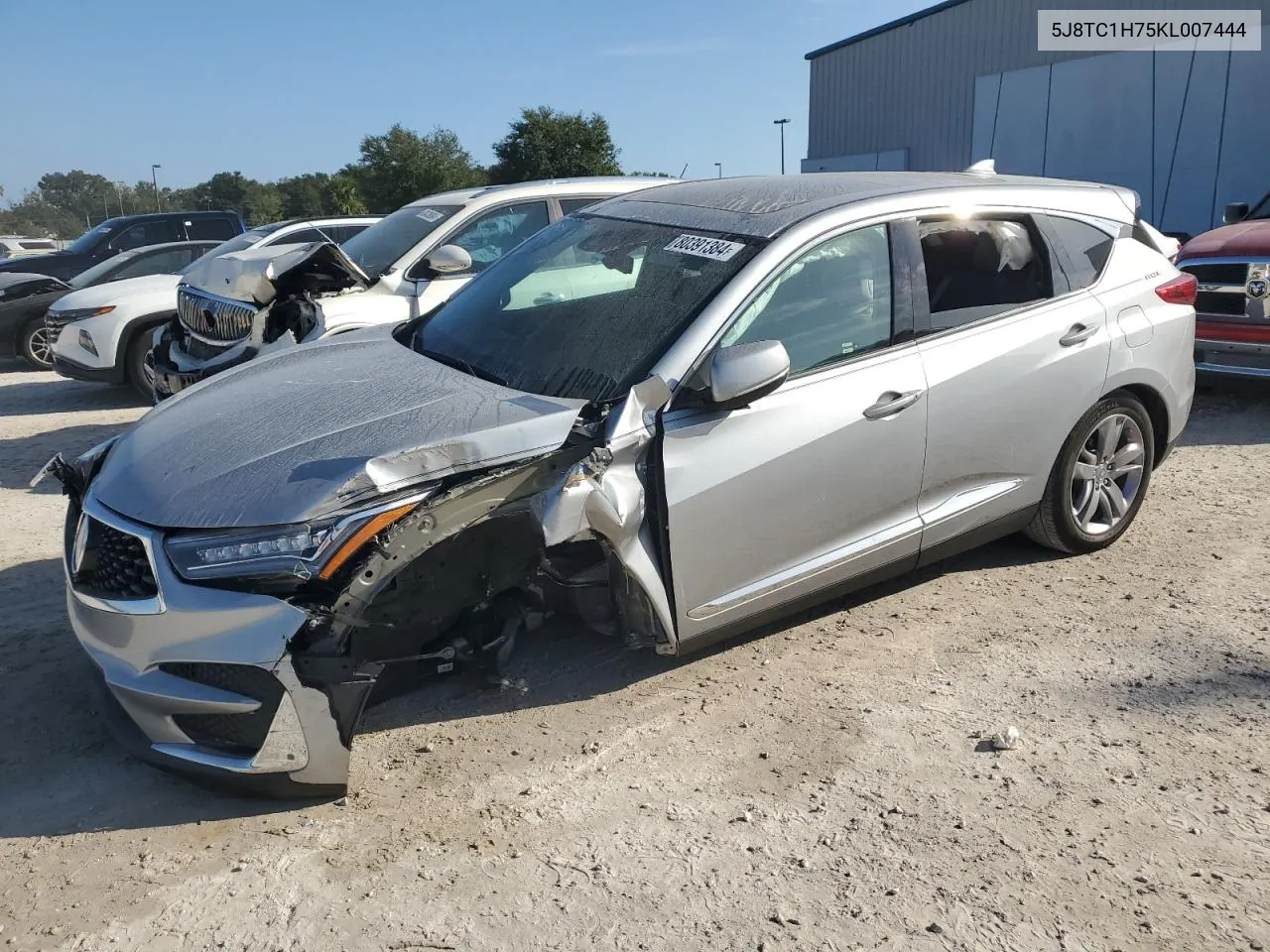 2019 Acura Rdx Advance VIN: 5J8TC1H75KL007444 Lot: 80391384