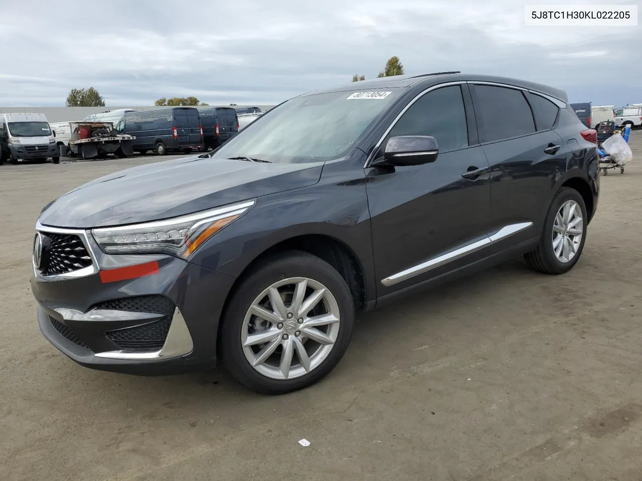 2019 Acura Rdx VIN: 5J8TC1H30KL022205 Lot: 80713054