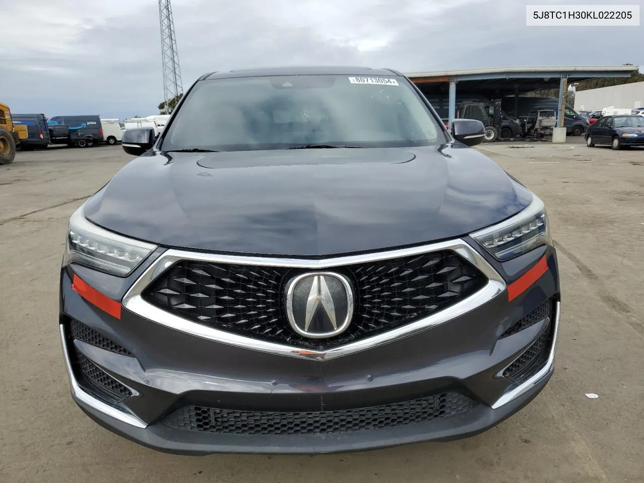 2019 Acura Rdx VIN: 5J8TC1H30KL022205 Lot: 80713054