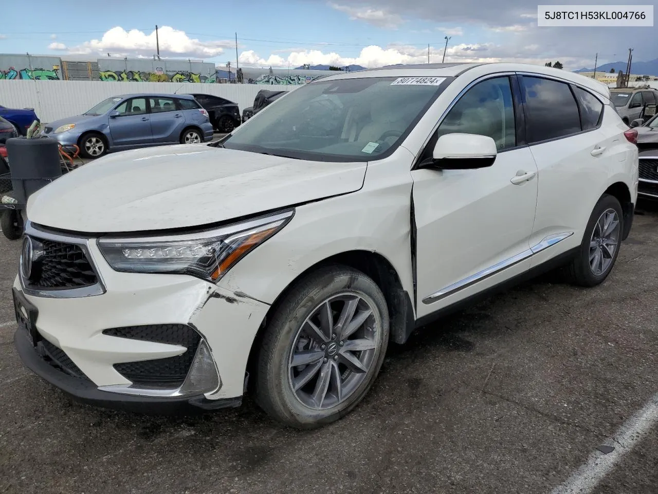 2019 Acura Rdx Technology VIN: 5J8TC1H53KL004766 Lot: 80774824