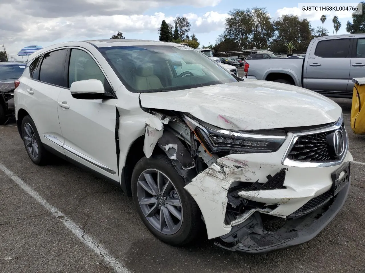 2019 Acura Rdx Technology VIN: 5J8TC1H53KL004766 Lot: 80774824