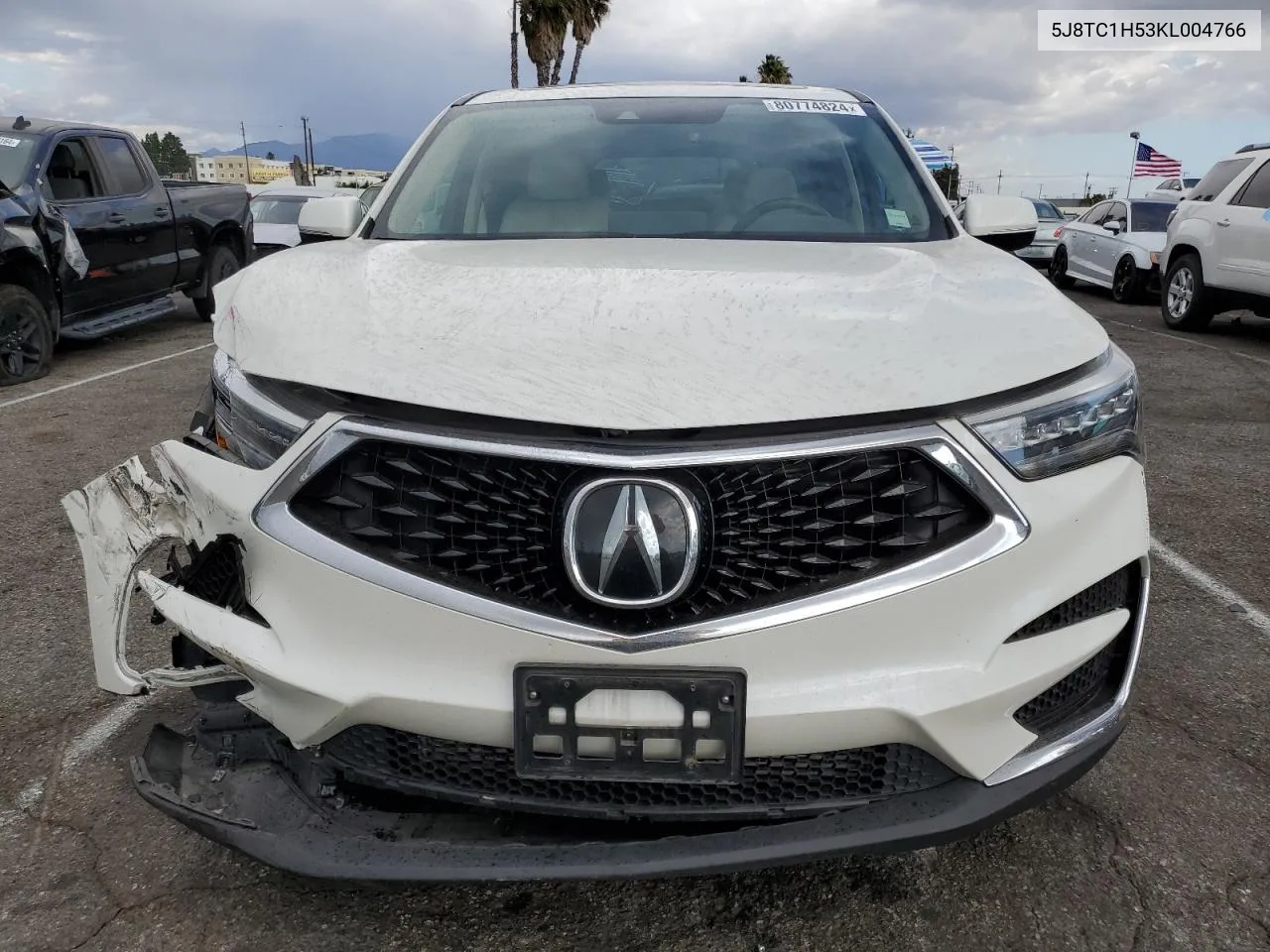 2019 Acura Rdx Technology VIN: 5J8TC1H53KL004766 Lot: 80774824