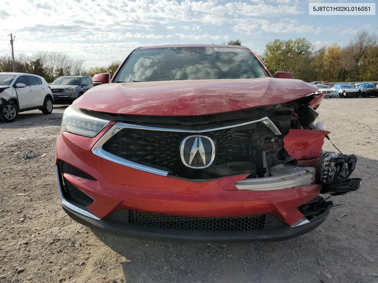 2019 Acura Rdx VIN: 5J8TC1H32KL016051 Lot: 80969504