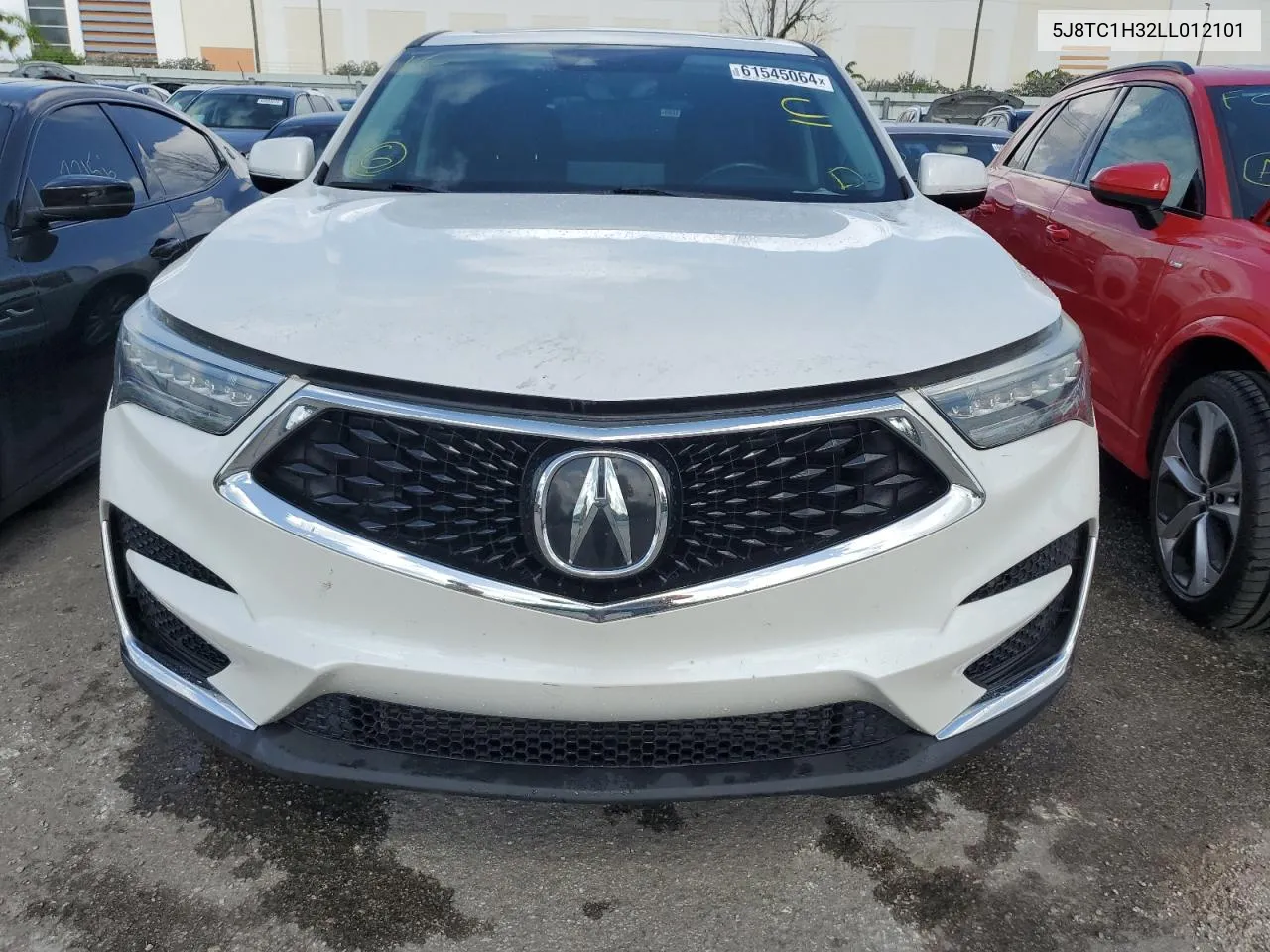 2020 Acura Rdx VIN: 5J8TC1H32LL012101 Lot: 61545064