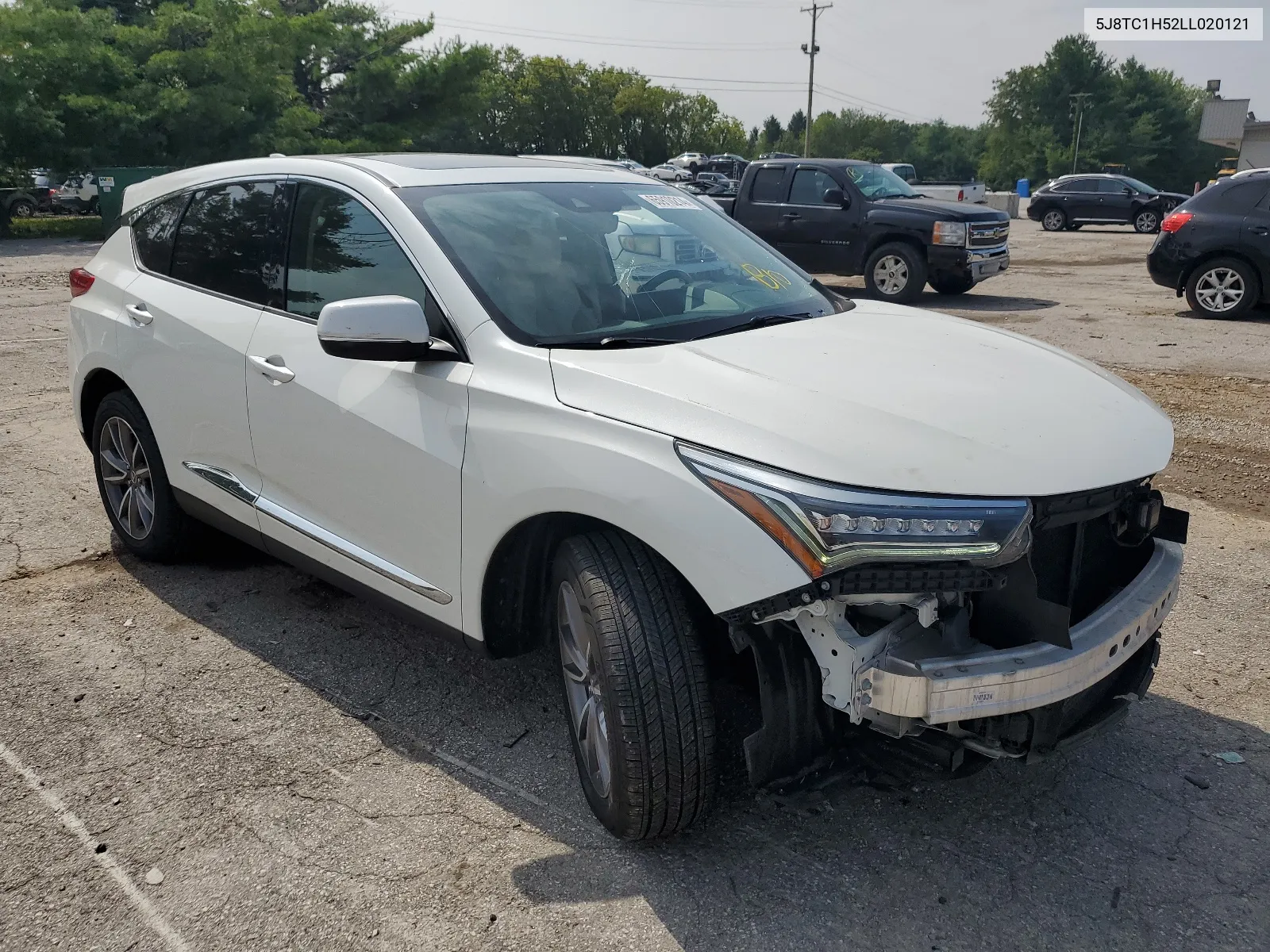 2020 Acura Rdx Technology VIN: 5J8TC1H52LL020121 Lot: 65910214