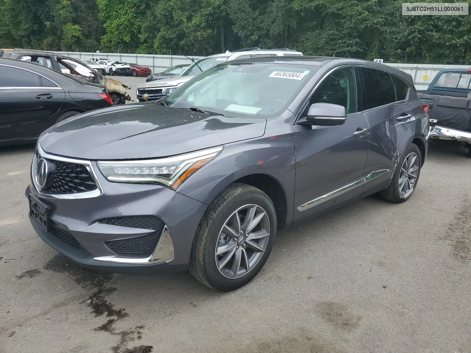 2020 Acura Rdx Technology VIN: 5J8TC2H51LL000061 Lot: 66365804