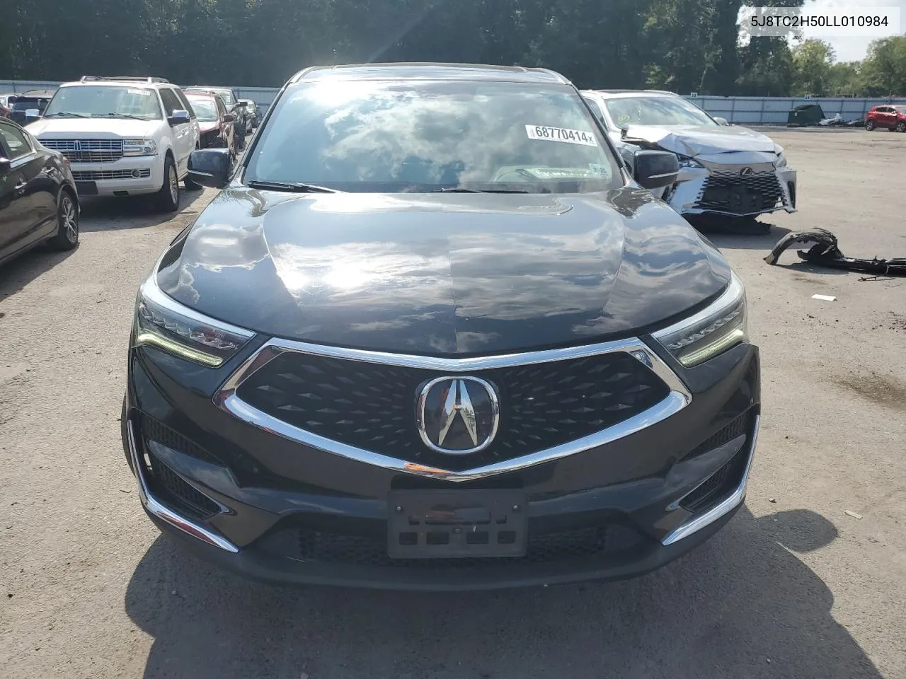 2020 Acura Rdx Technology VIN: 5J8TC2H50LL010984 Lot: 68770414