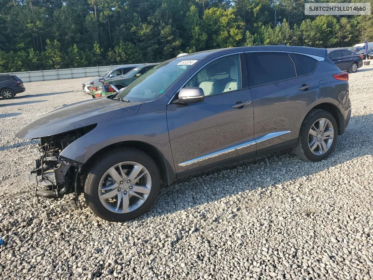 2020 Acura Rdx Advance VIN: 5J8TC2H73LL014660 Lot: 69455264