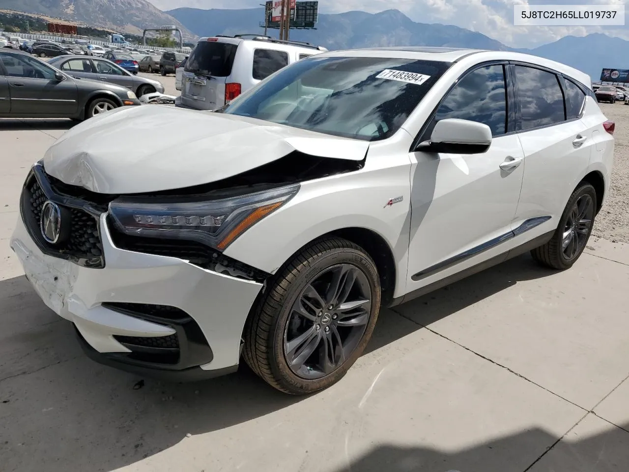 2020 Acura Rdx A-Spec VIN: 5J8TC2H65LL019737 Lot: 71483994