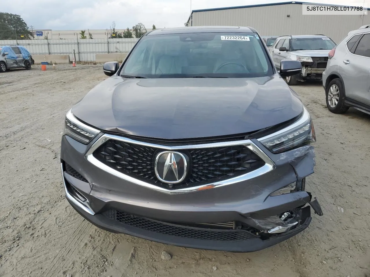 2020 Acura Rdx Advance VIN: 5J8TC1H78LL017788 Lot: 72232264