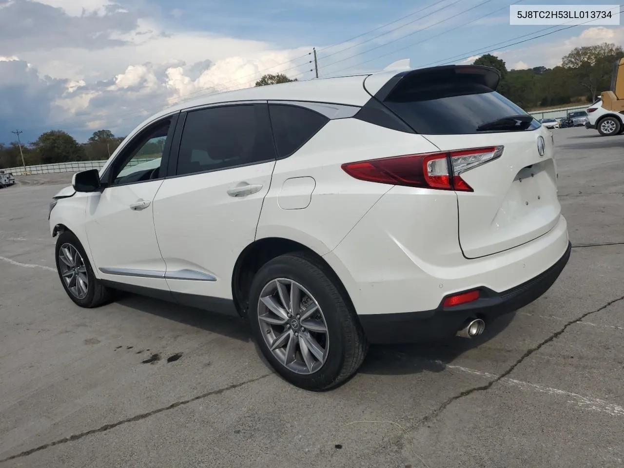 2020 Acura Rdx Technology VIN: 5J8TC2H53LL013734 Lot: 72711974