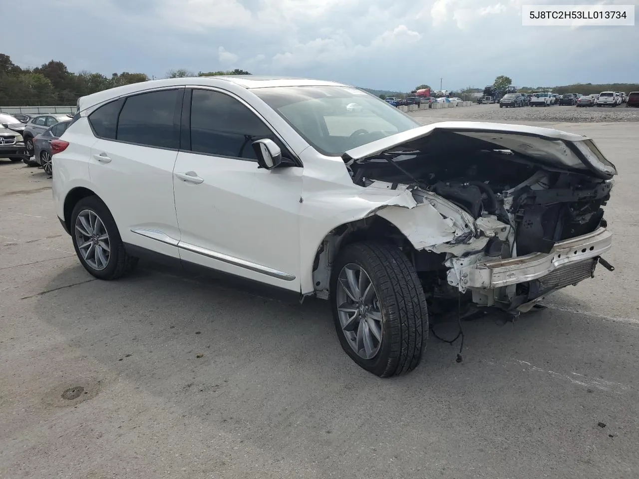 2020 Acura Rdx Technology VIN: 5J8TC2H53LL013734 Lot: 72711974