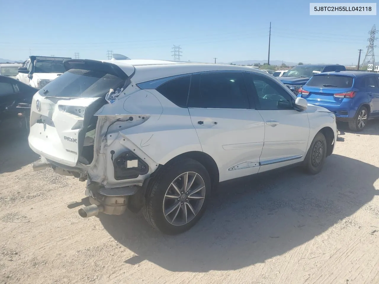 2020 Acura Rdx Technology VIN: 5J8TC2H55LL042118 Lot: 72806264