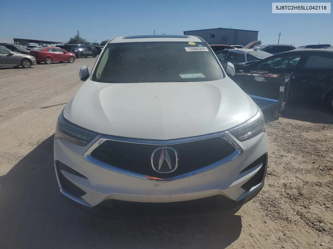 2020 Acura Rdx Technology VIN: 5J8TC2H55LL042118 Lot: 72806264