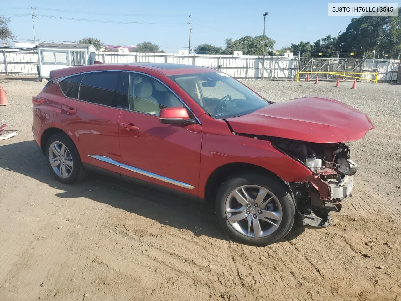 2020 Acura Rdx Advance VIN: 5J8TC1H76LL013545 Lot: 73603264