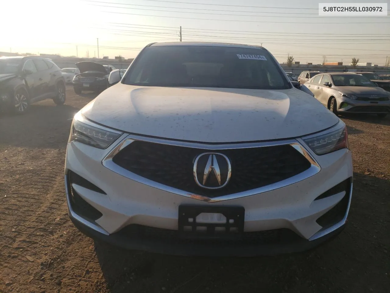 2020 Acura Rdx Technology VIN: 5J8TC2H55LL030972 Lot: 74747454