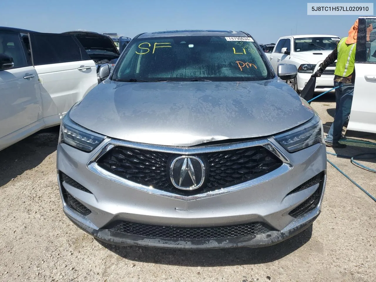 2020 Acura Rdx Technology VIN: 5J8TC1H57LL020910 Lot: 74790634