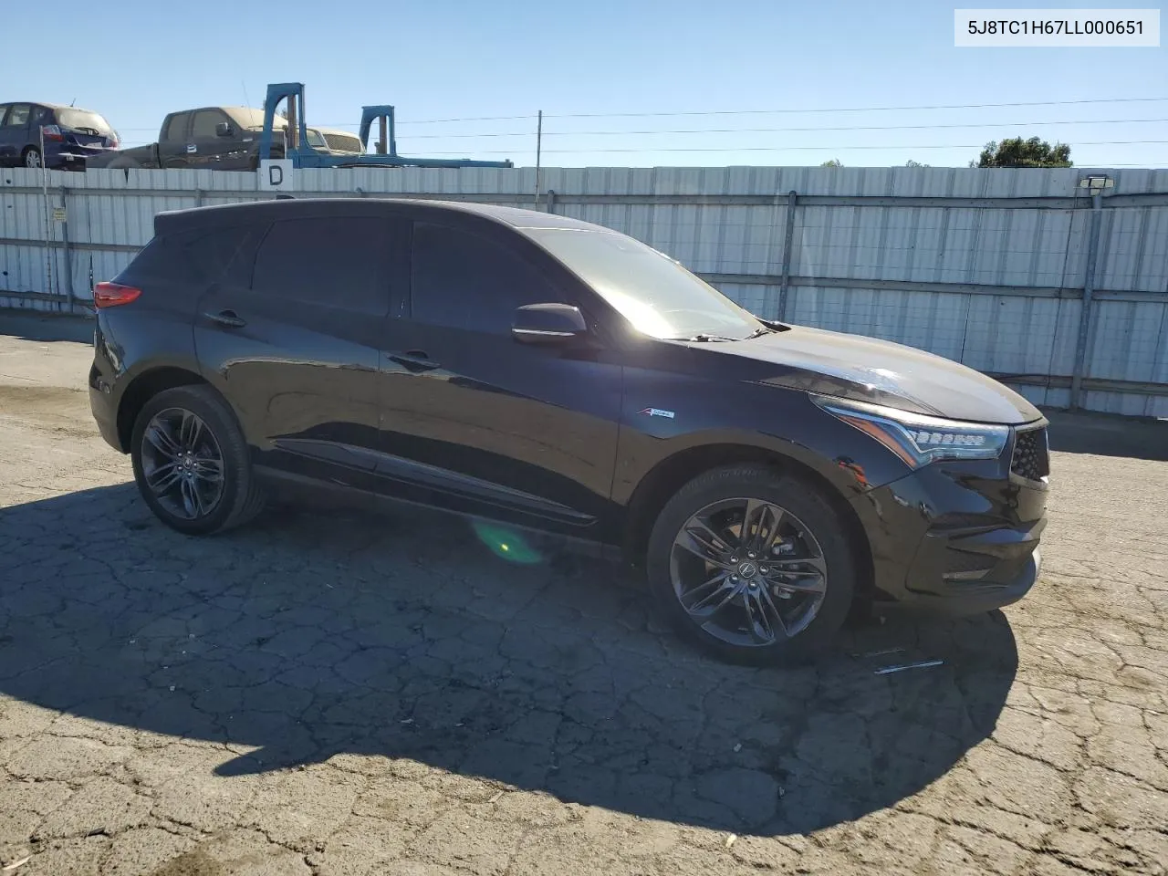 2020 Acura Rdx A-Spec VIN: 5J8TC1H67LL000651 Lot: 75904824