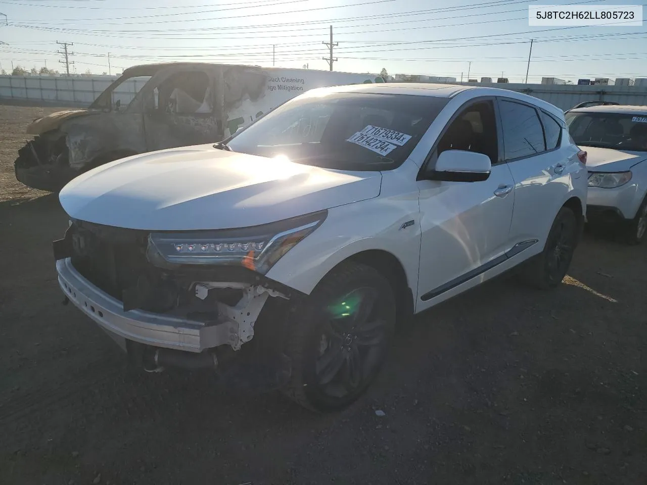 2020 Acura Rdx A-Spec VIN: 5J8TC2H62LL805723 Lot: 76142734